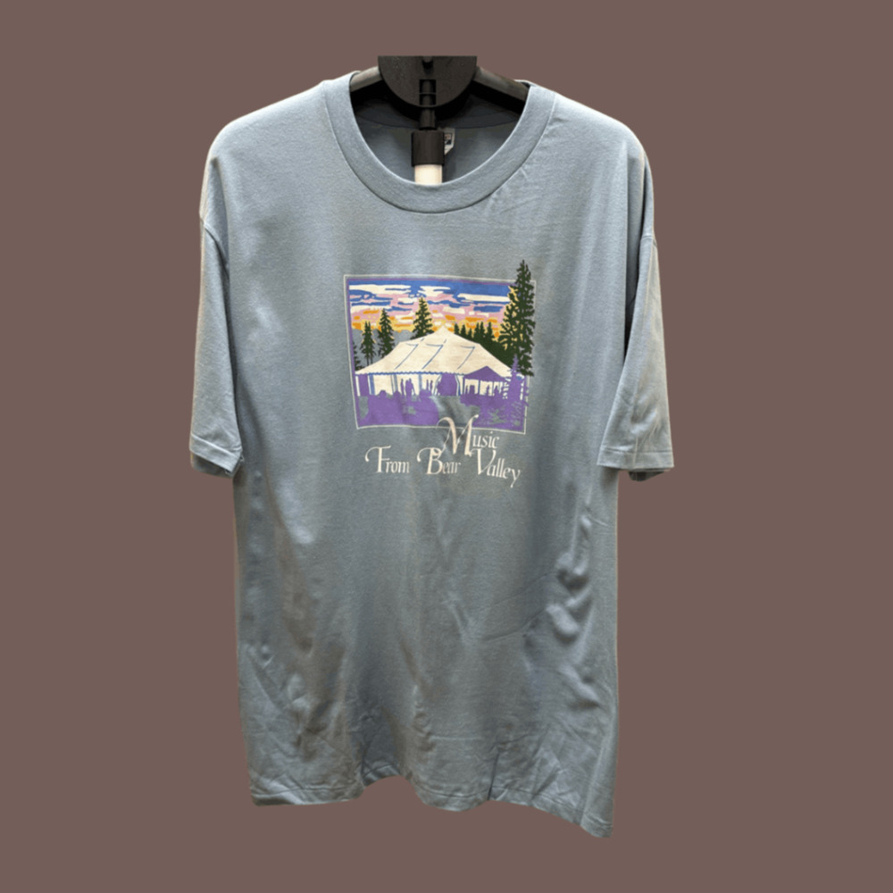 Hanes Graphic T-Shirt | Light Blue Cotton | Size XL | Vintage